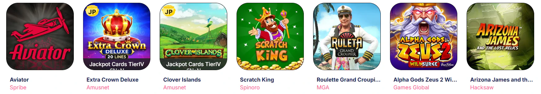 Biblioteca de slots online y juegos de tragamonedas disponible en GratoGana Casino